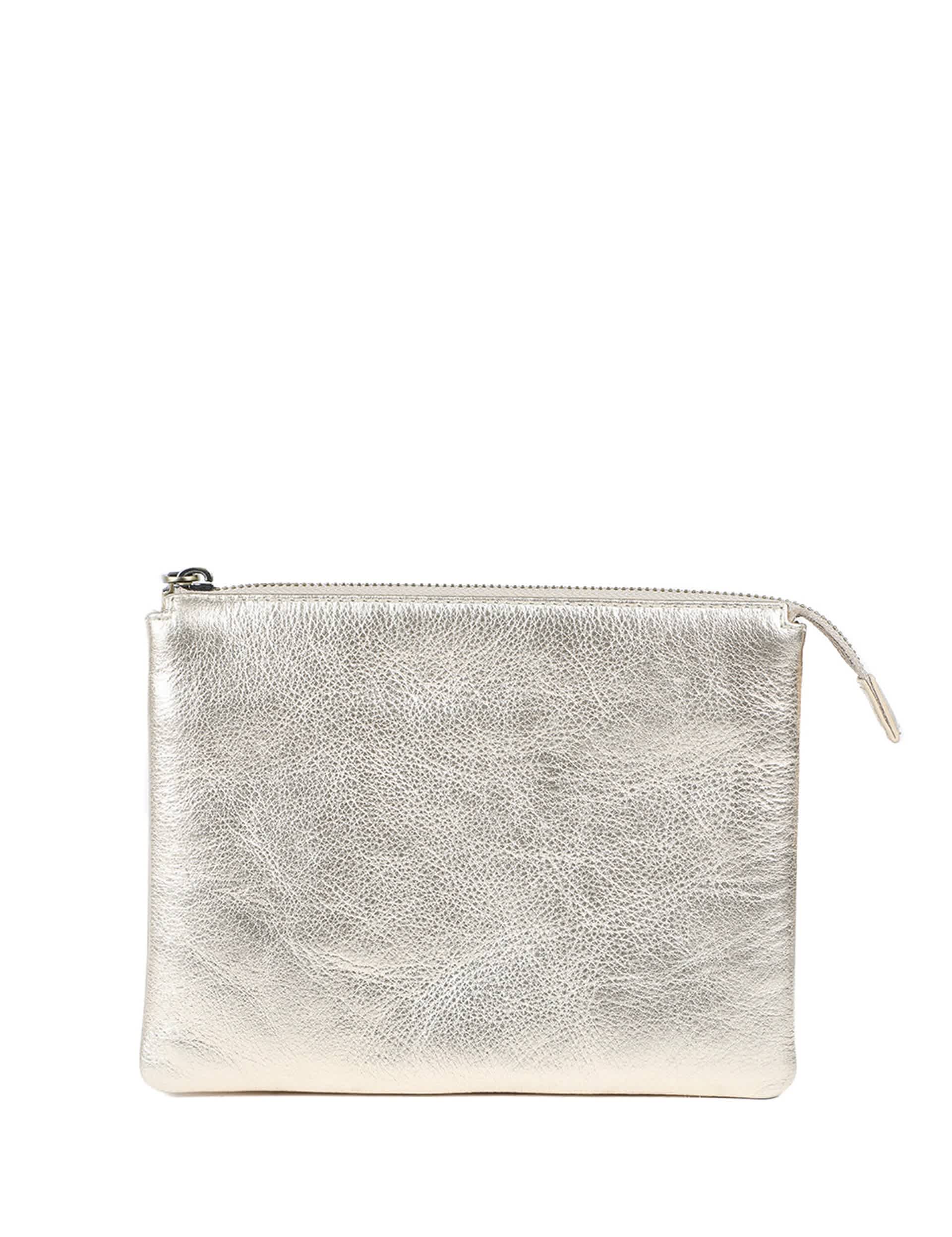 Jones Bootmaker metallic leather shoulder bag (British brand)