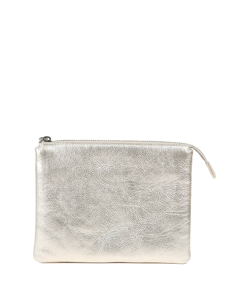 Jones Bootmaker metallic leather shoulder bag (British brand)