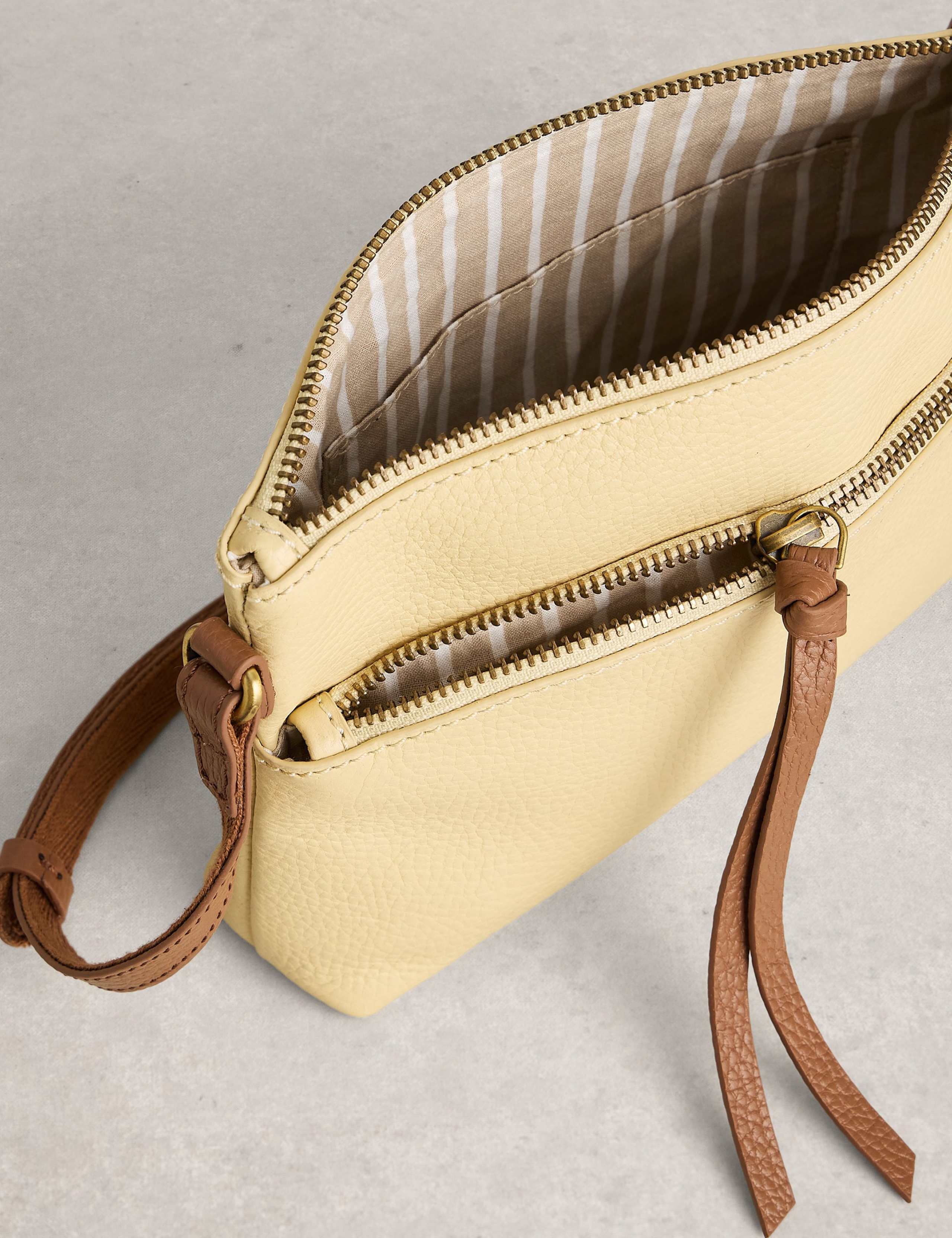 White Stuff leather mini crossbody bag - British product
