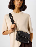 Whistles leather mini crossbody bag with adjustable strap - British product