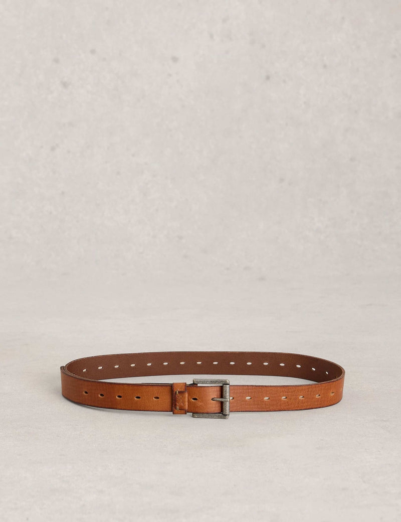White Stuff leather multi punch belt, UK version