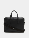 Autograph leather pebble grain laptop bag 38cm, imported from the UK