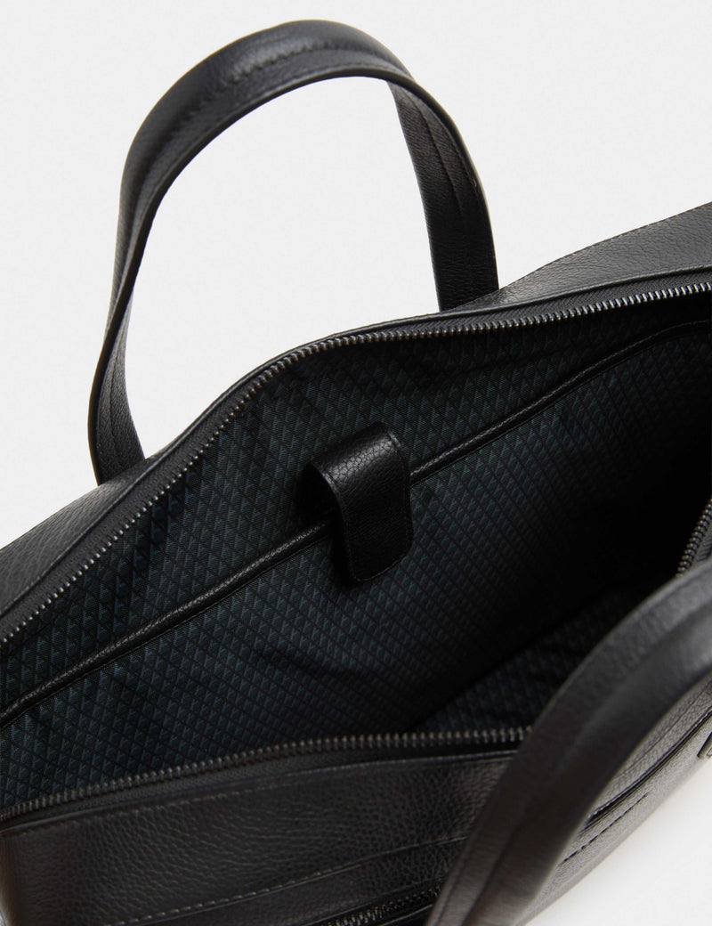 Autograph leather pebble grain laptop bag 38cm, imported from the UK