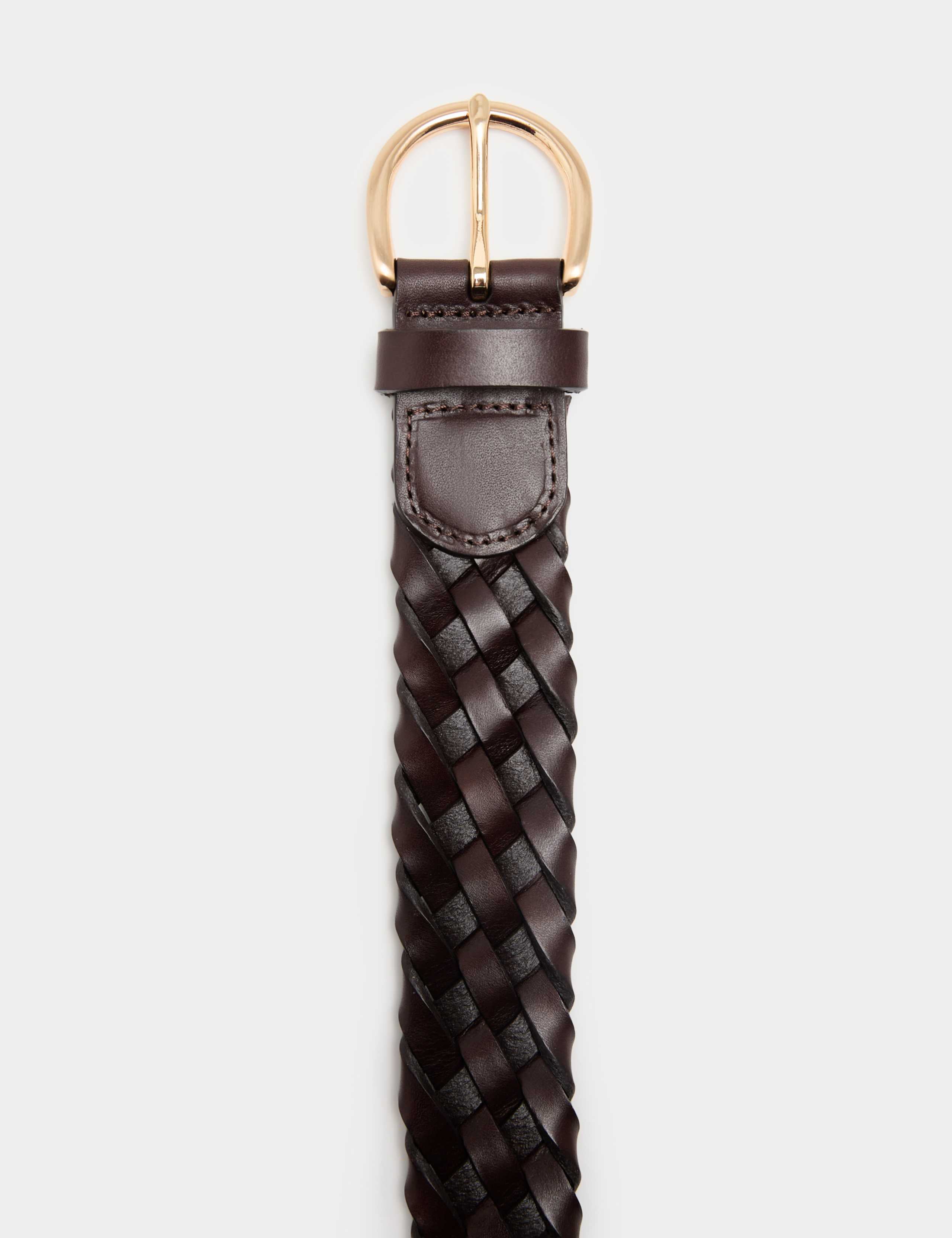 M&S plaited leather belt - British product