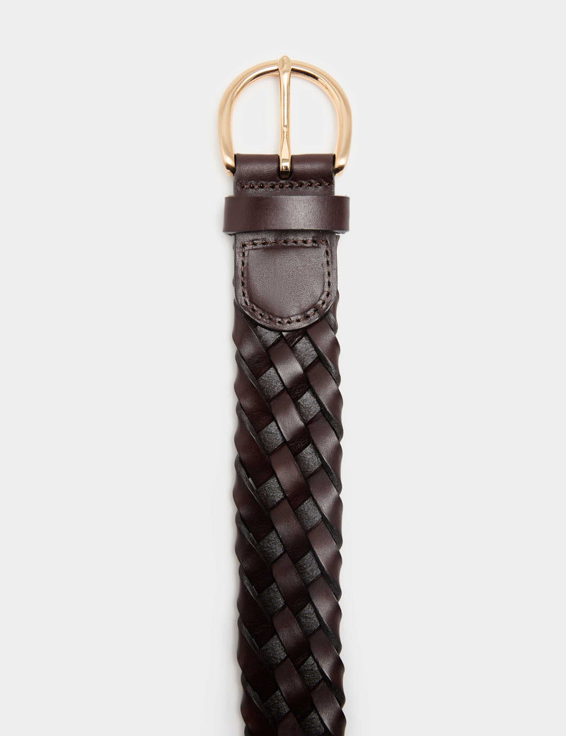 M&S plaited leather belt - British product