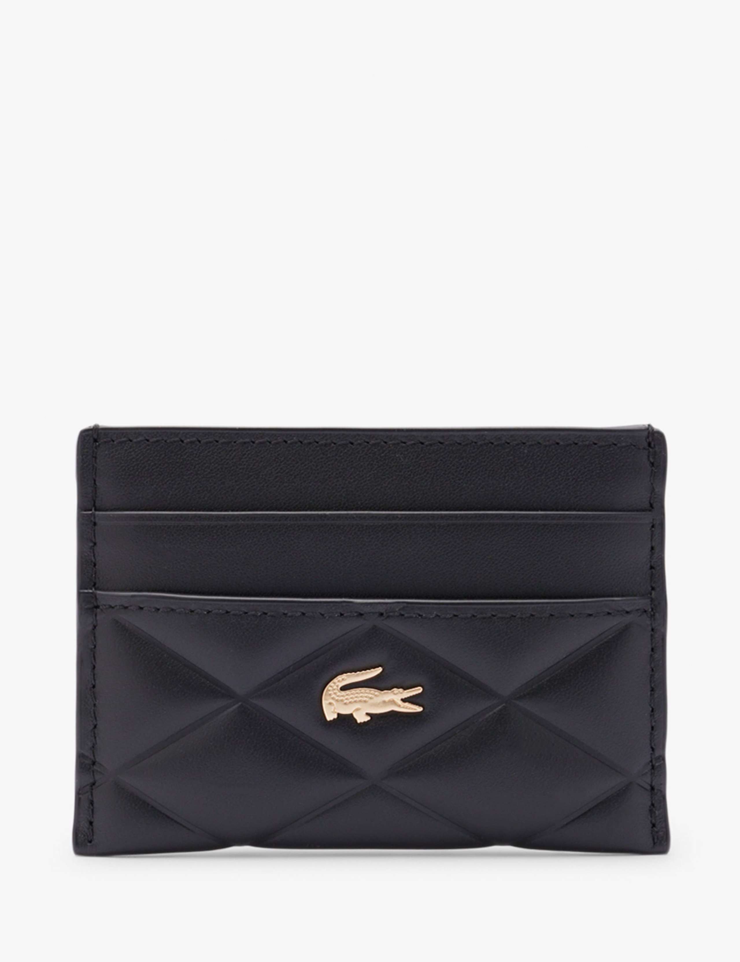 Lacoste leather quilted cardholder, UK version