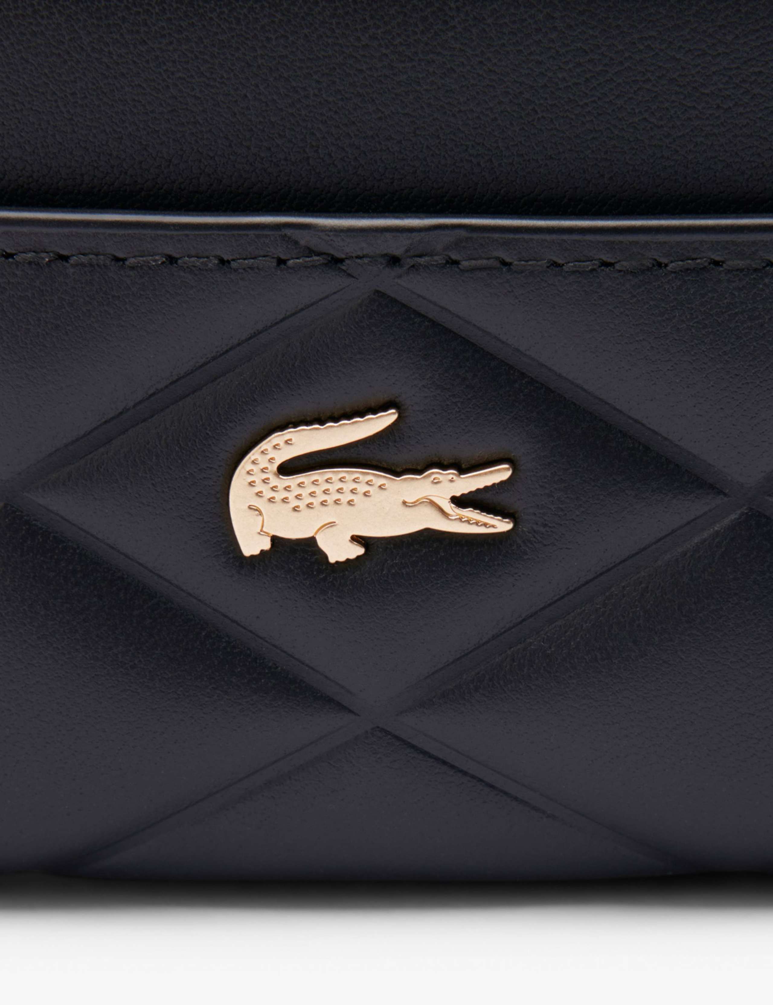 Lacoste leather quilted cardholder, UK version