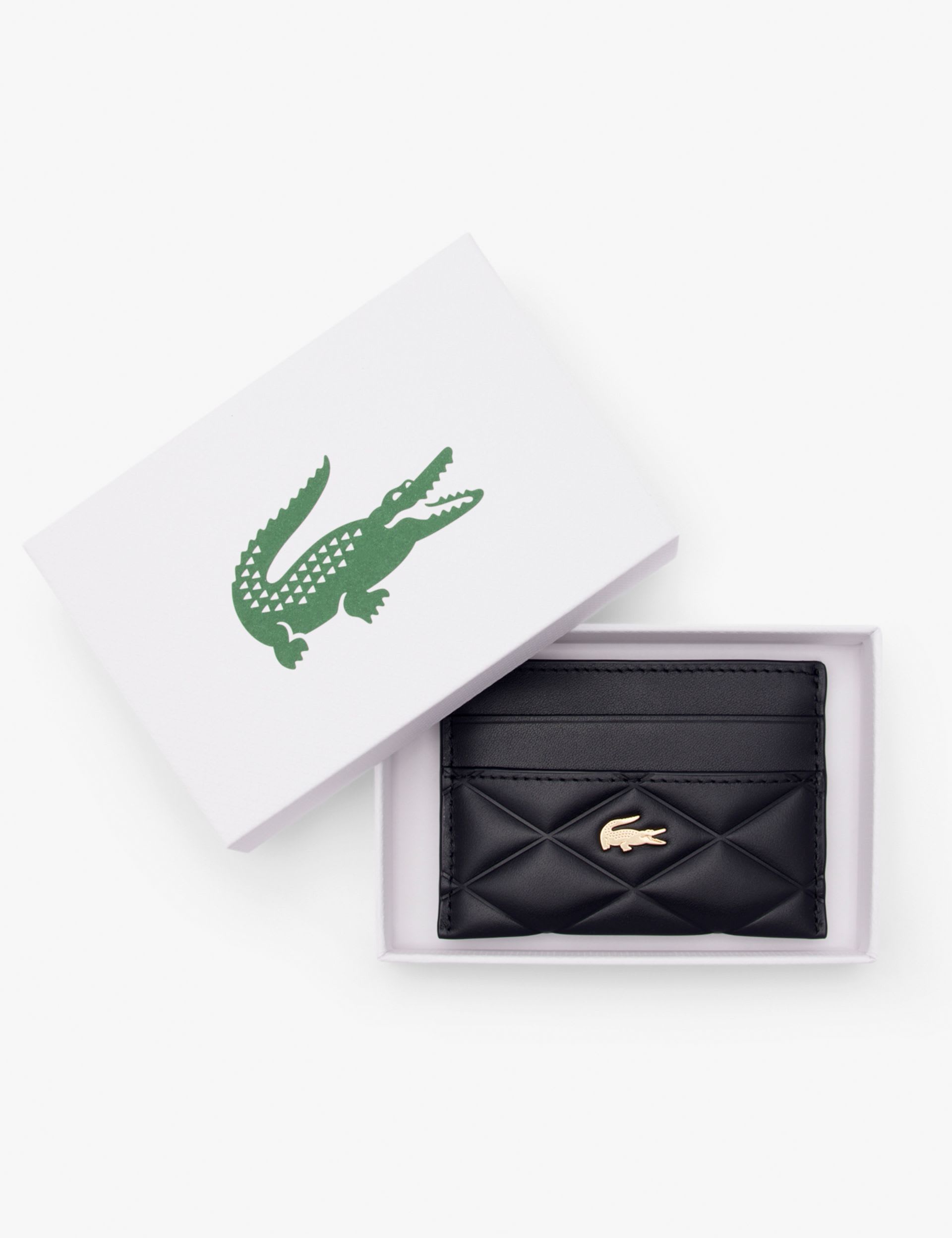 Lacoste Leder Stepp-Kartenetui, UK-Version