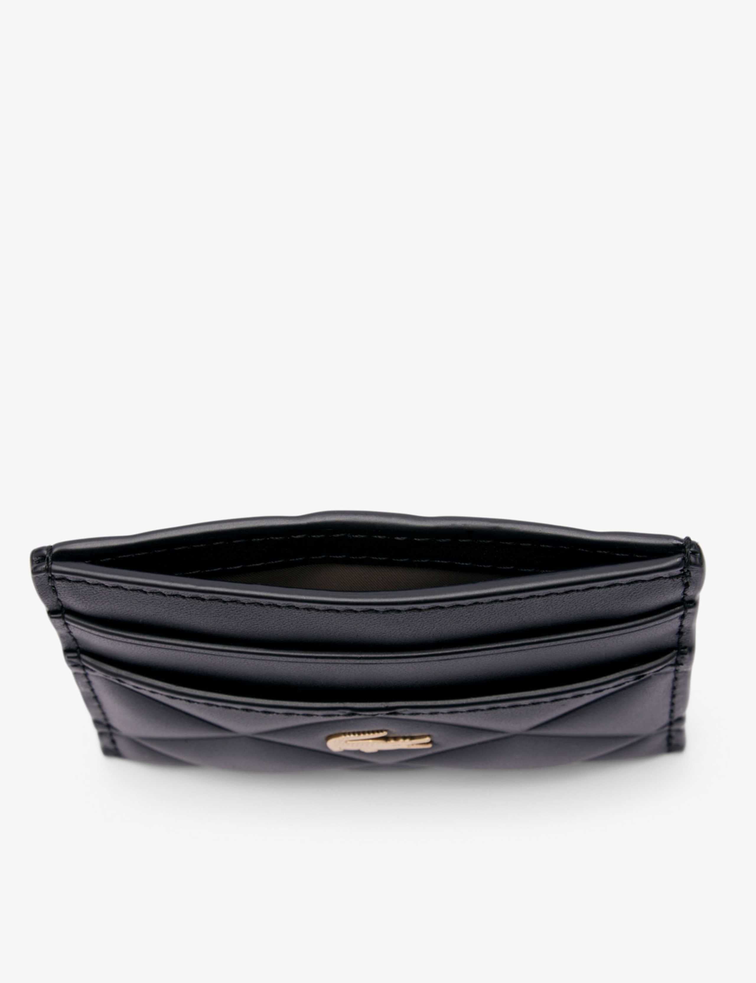 Lacoste leather quilted cardholder, UK version