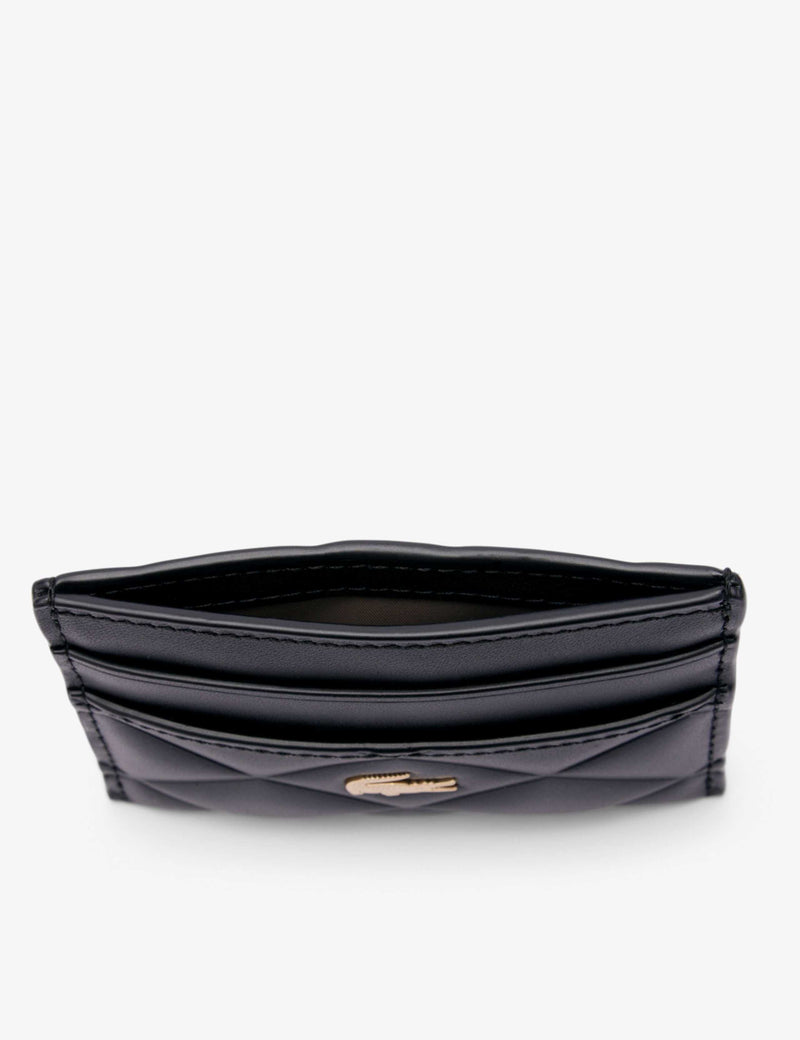 Lacoste leather quilted cardholder, UK version