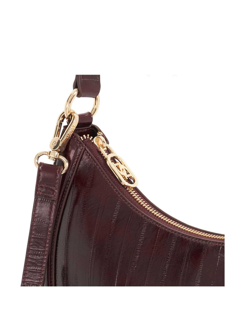Dune London leather scoop shoulder bag, imported from the UK