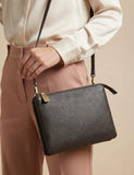 Jones Bootmaker leather shoulder bag small, imported from the UK