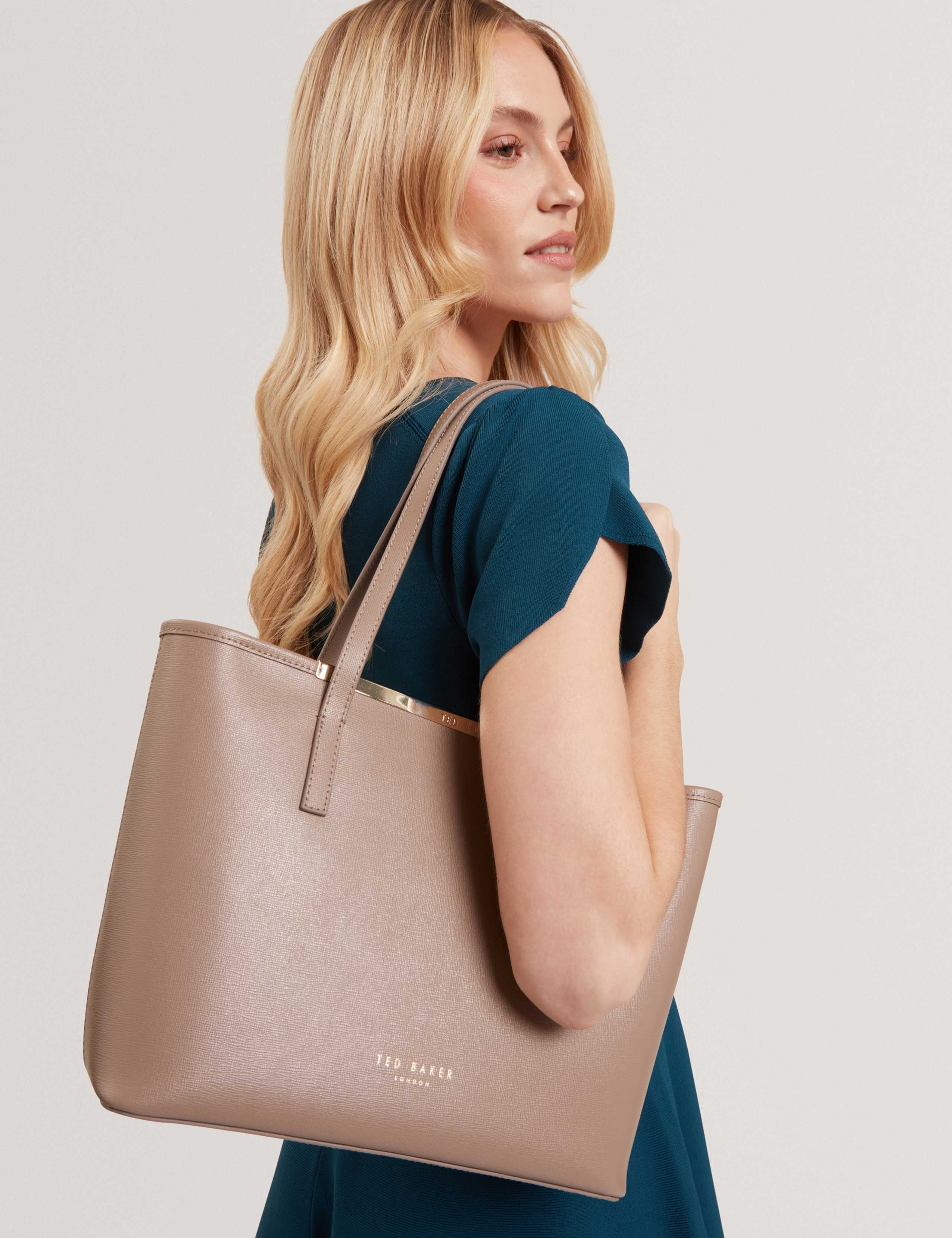 Ted Baker leather shoulder shopper bag (British brand)