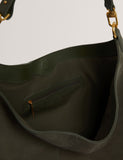 Ted Baker leather slouch shoulder bag with magnetic closure (British brand)