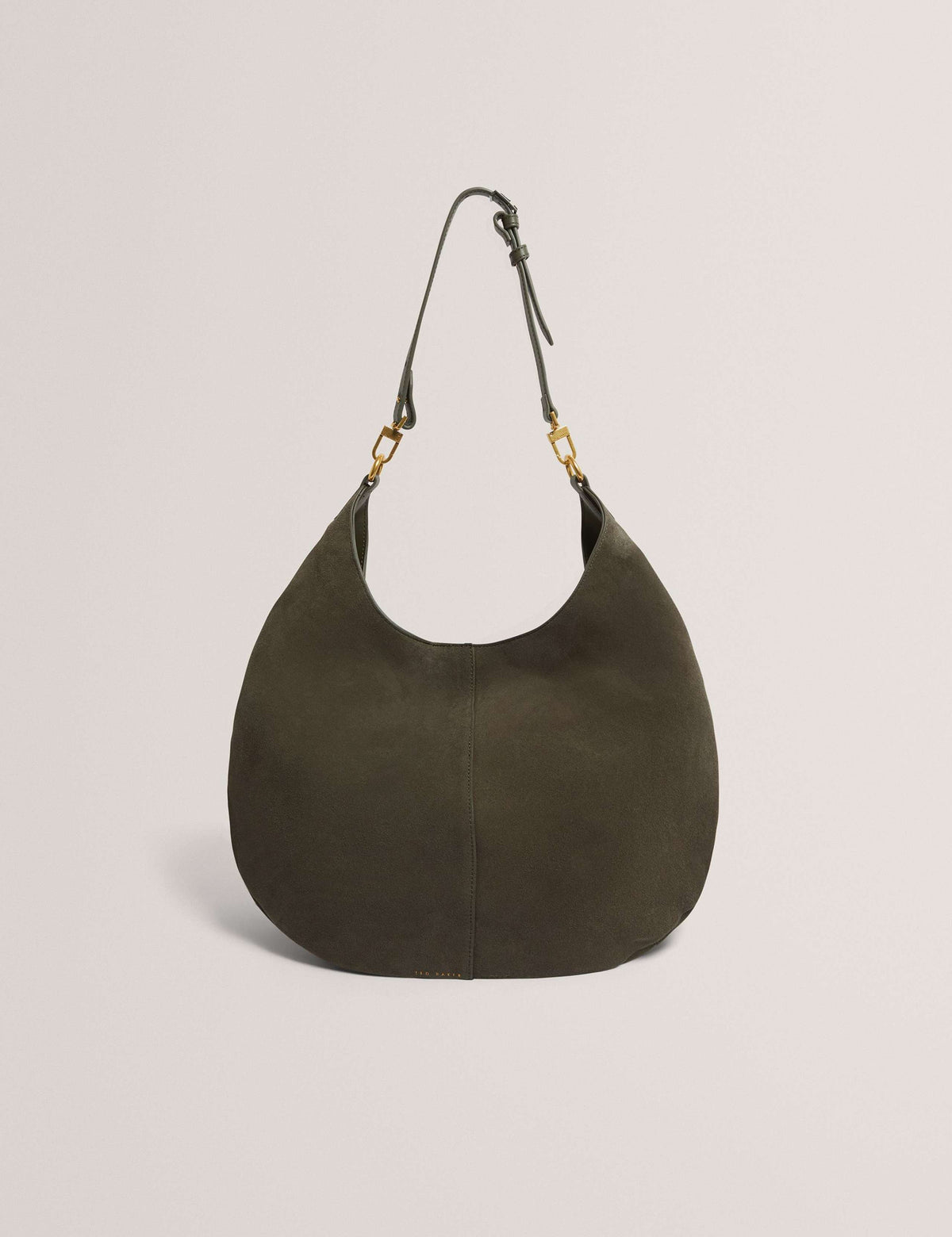 Ted Baker leather slouch shoulder bag with magnetic closure (British brand)