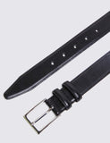 Moss Leder Smart Gürtel mit silberner Schnalle (britische Marke)