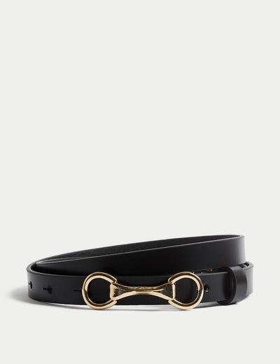 M&S M&S Leather Snaffle Waist Belt- Buy online at McGrocer
