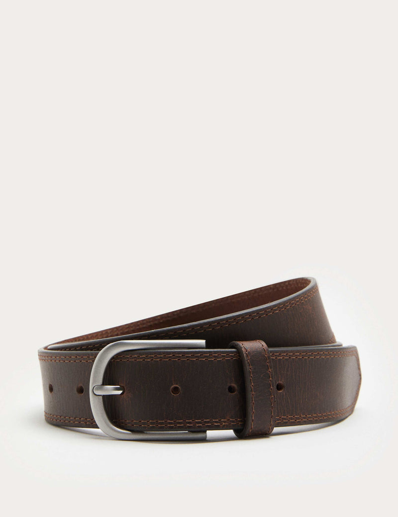 M&S leather stitch detail belt, UK version