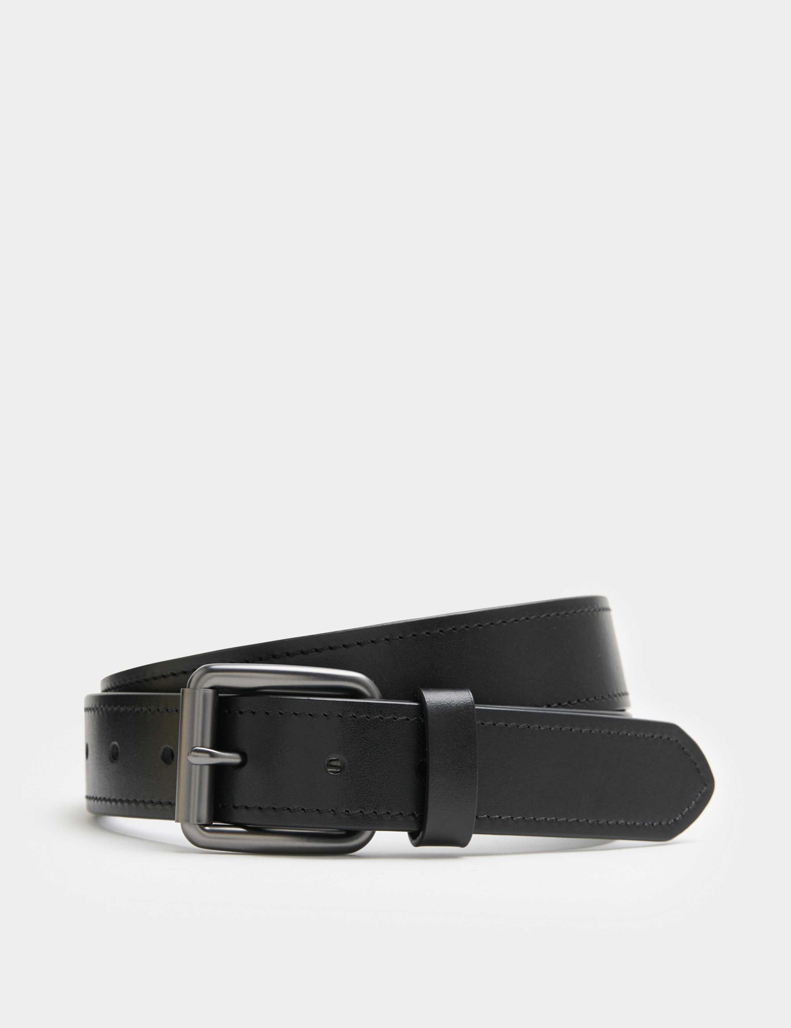 M&S leather stitch detail belt, UK version