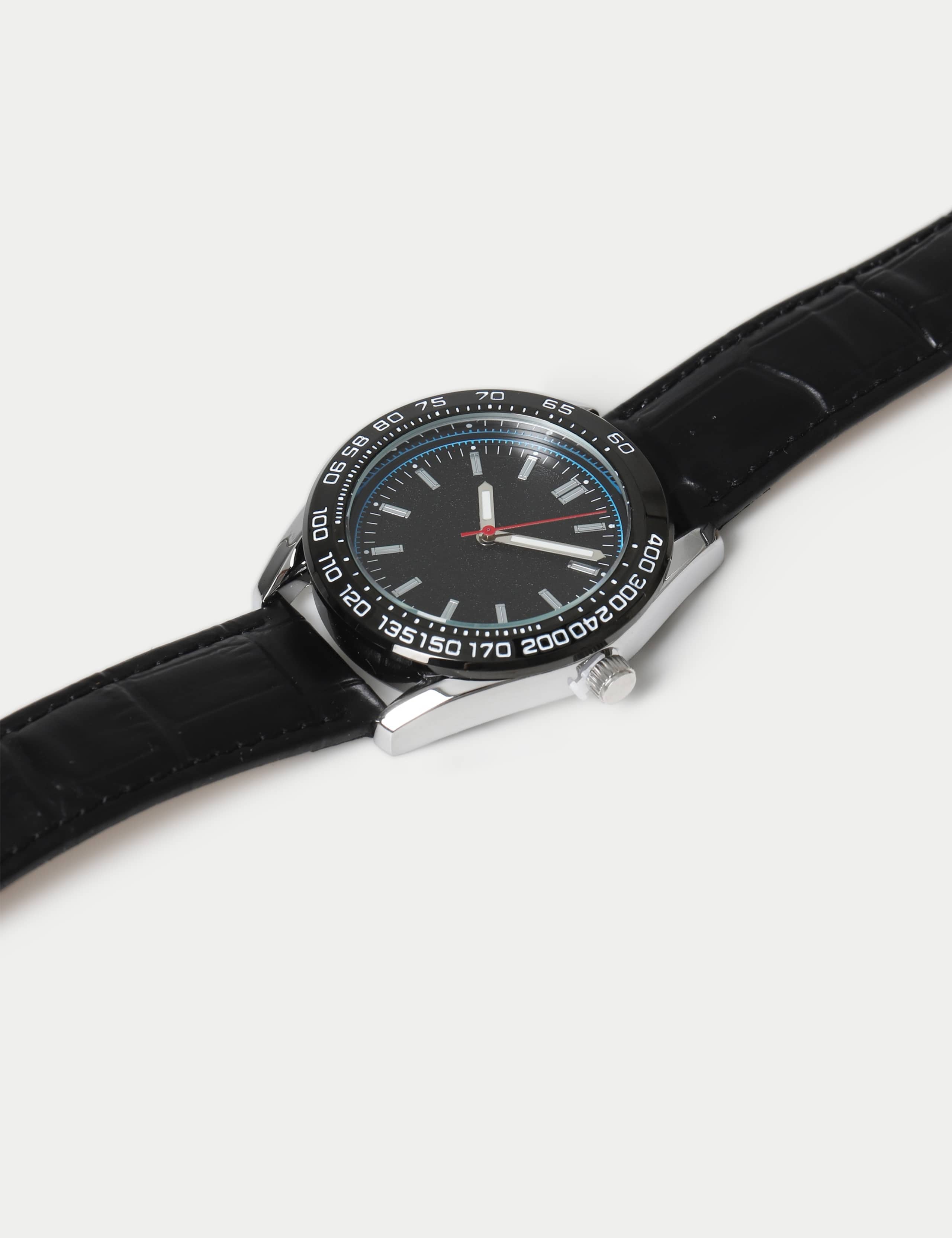 Leather strap dial watch, imported from the UK