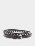 M&S leather studded skinny waist belt, UK version
