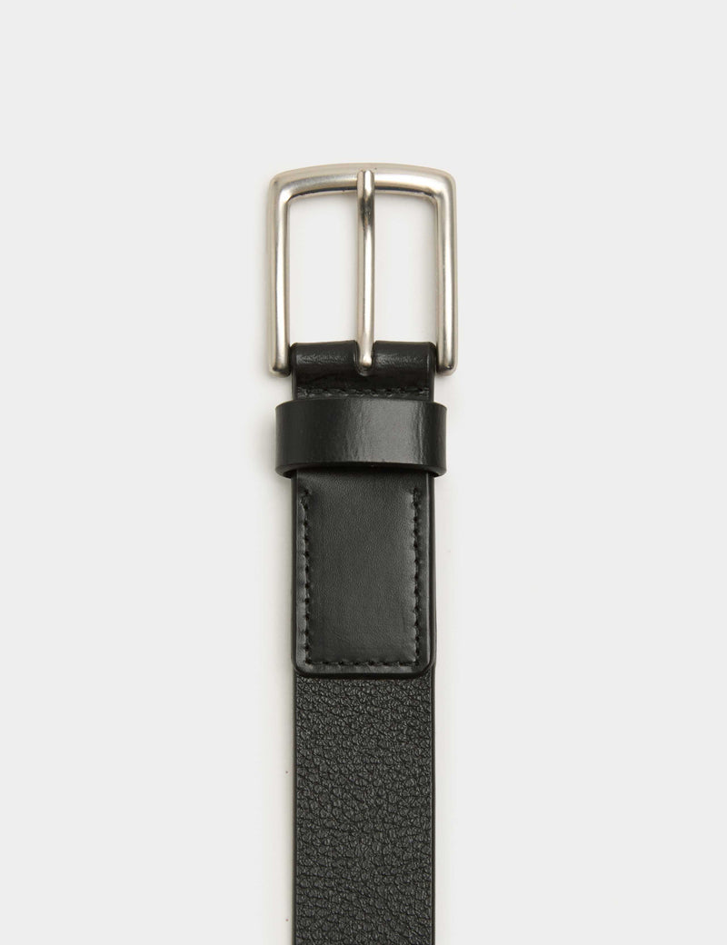 M&S leather textured belt with metal buckle, imported from the UK