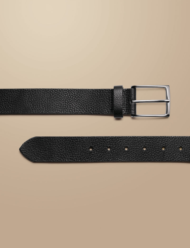 Charles Tyrwhitt leather textured belt, imported from the UK