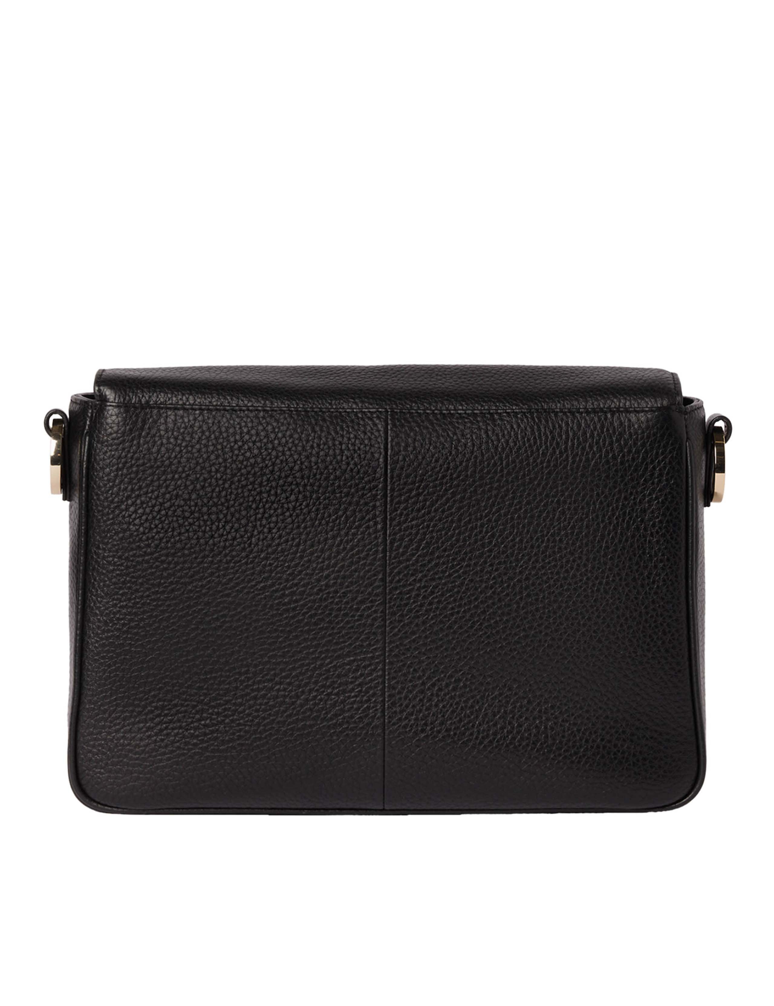 Whistles leather textured flap cross body bag, imported from the UK