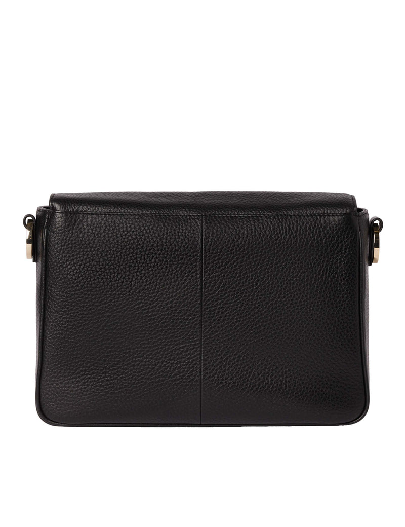 Whistles leather textured flap cross body bag, imported from the UK