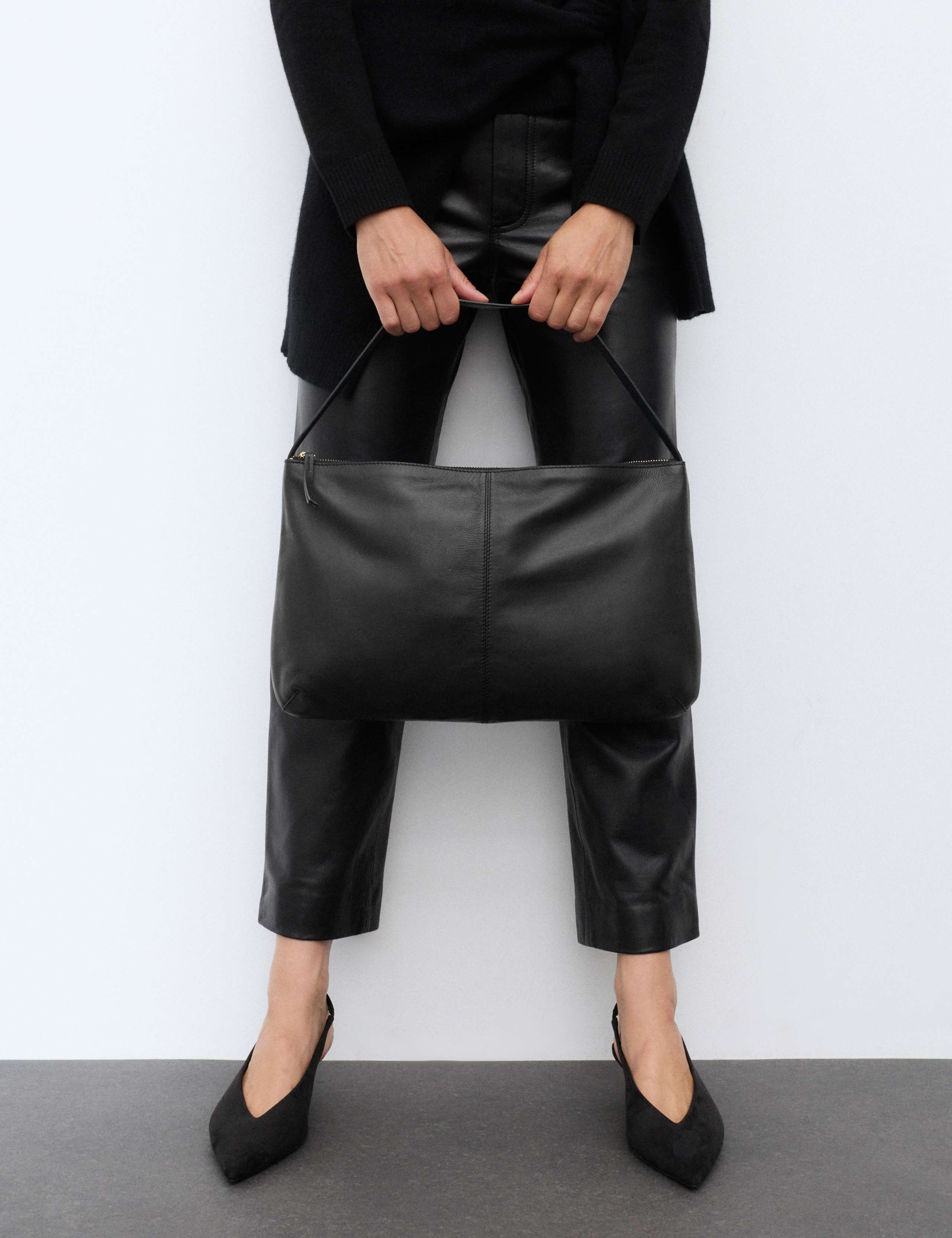 Autograph leather top handle shoulder bag - British product