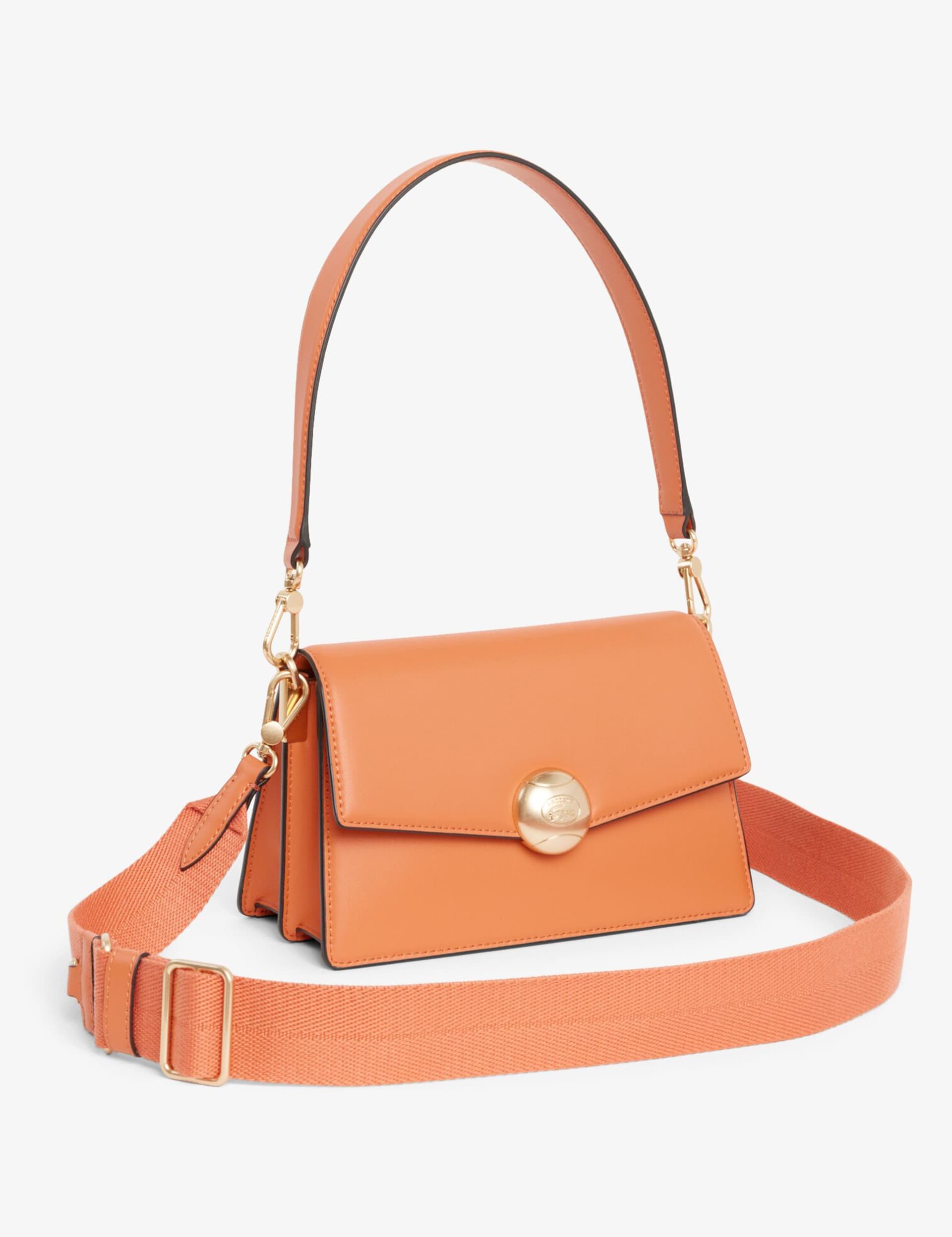 Lacoste leather top handle shoulder bag - British product