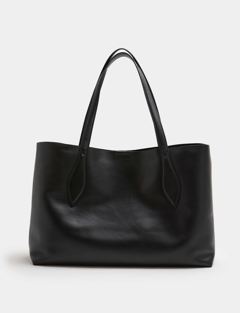 Autograph leather tote bag with magnetic fastening (British brand)