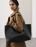 Autograph leather tote bag with magnetic fastening (British brand)