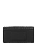 Dune London leather weave purse with gold-tone logo plaque - British product