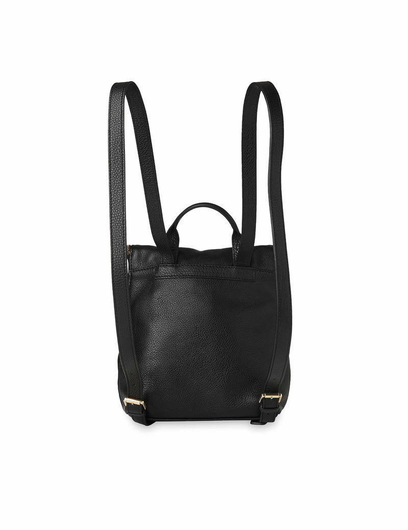 Whistles leather mini backpack with zip detail, imported from the UK
