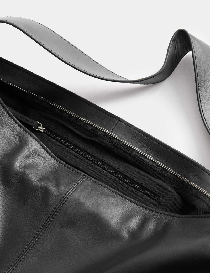 Autograph leather zip slouchy shoulder bag, UK version