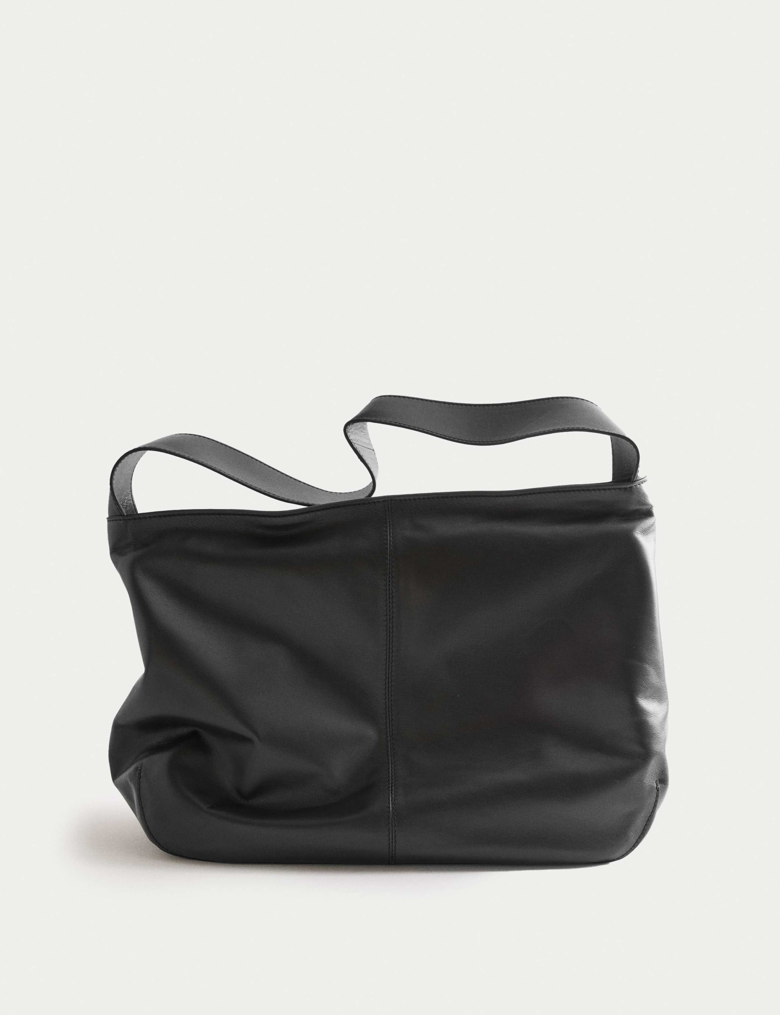 Autograph leather zip slouchy shoulder bag, UK version