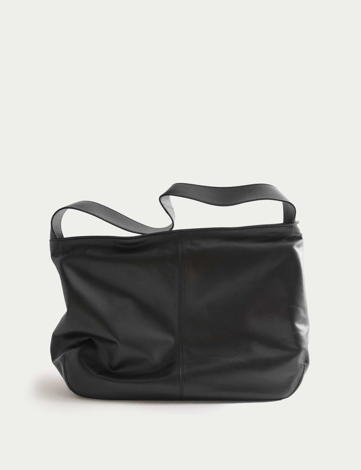 Autograph leather zip slouchy shoulder bag, UK version