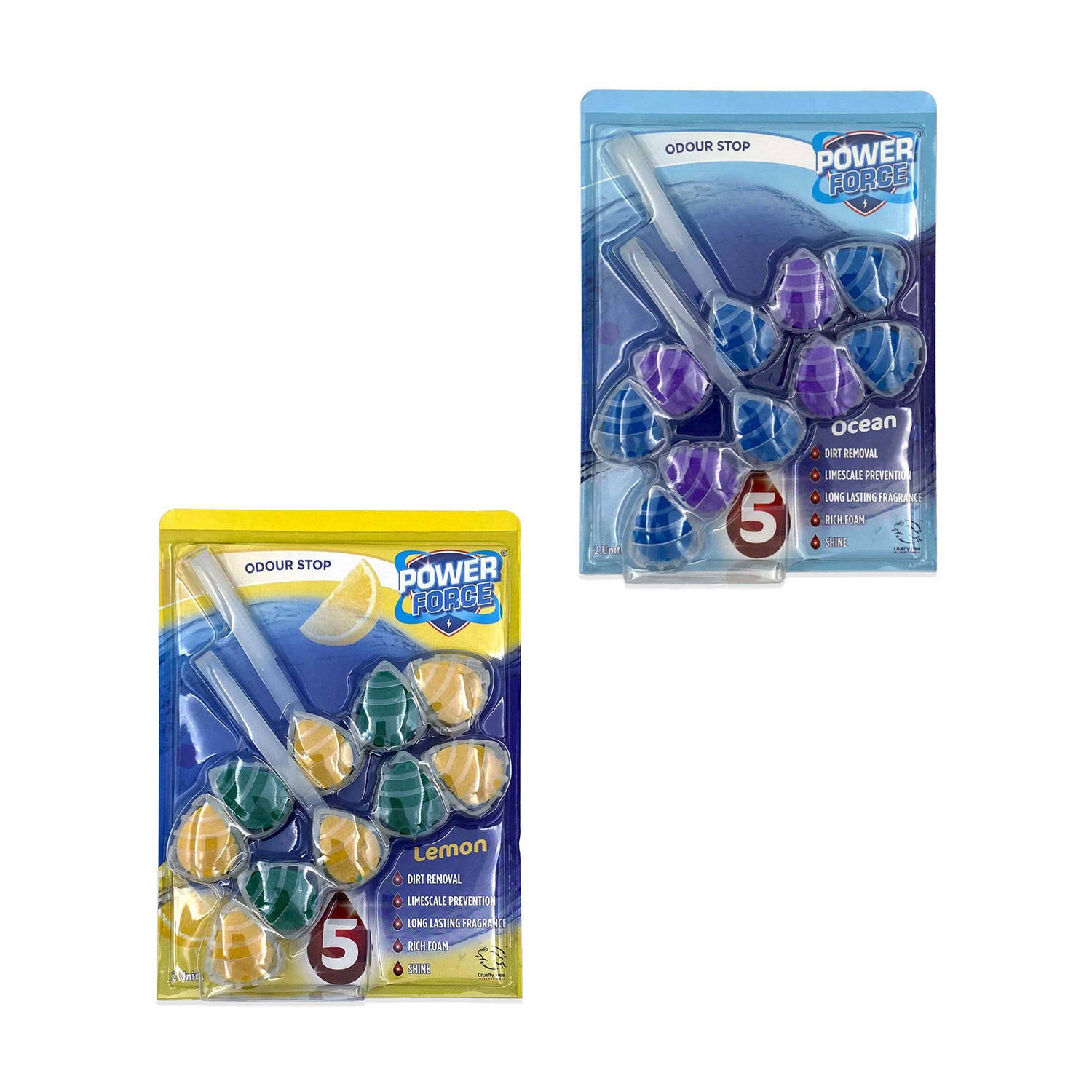 Lemon toilet freshener block 55g, imported from the UK