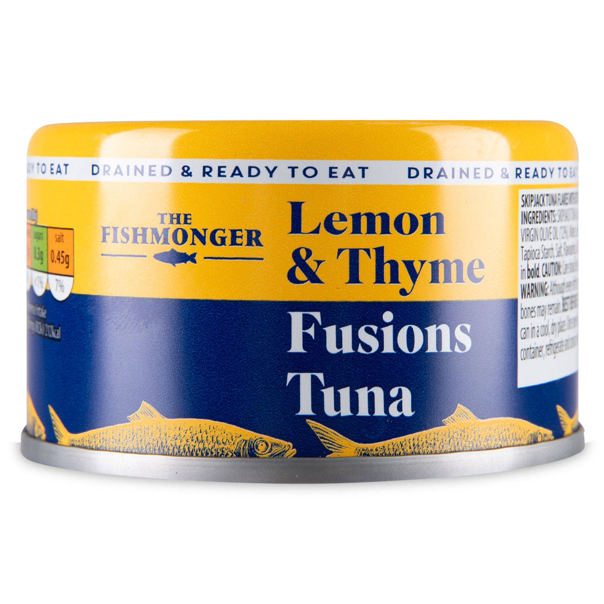 Fusions lemon and thyme tuna in a tin (British brand)