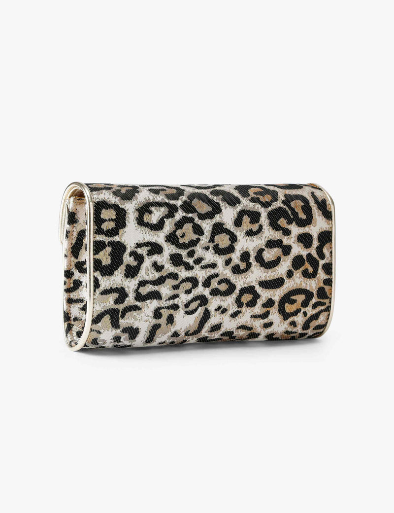 Carvela leopard print clutch bag, imported from the UK