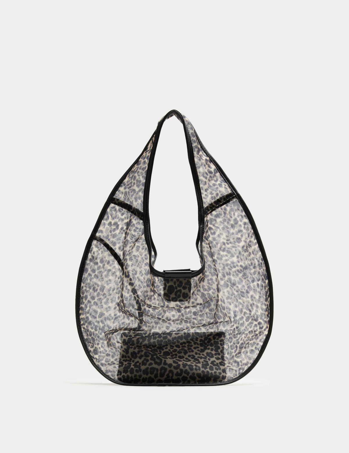 M&S leopard print mesh moon shoulder bag, UK version