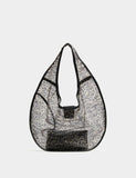 M&S leopard print mesh moon shoulder bag, UK version