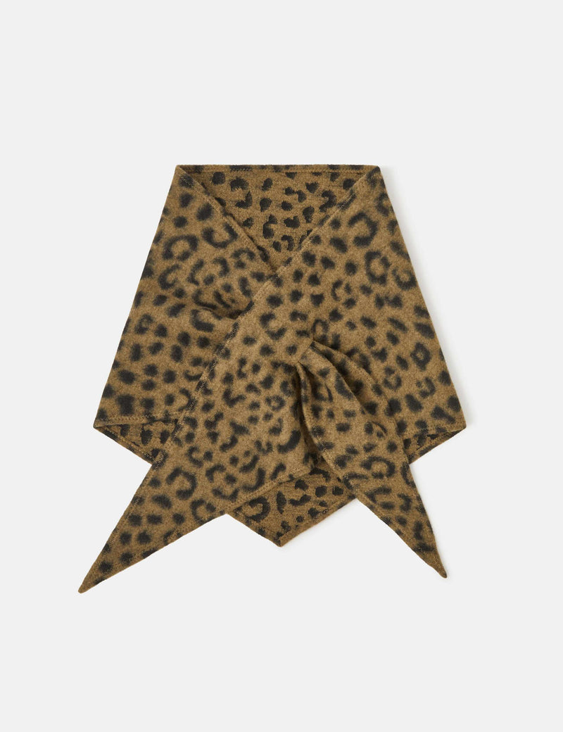 Accessorize leopard print triangle scarf, UK version
