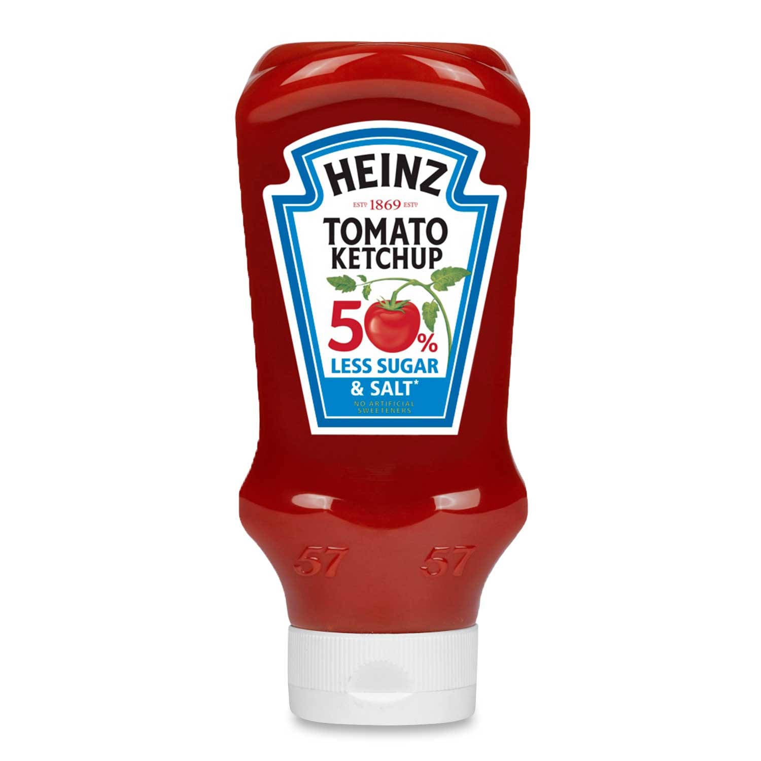 Tomato ketchup less sugar and salt, imported from the UK