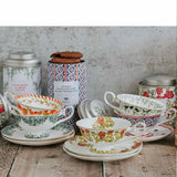 Whittard English Rose teacup and saucer 100ml, imported from the UK