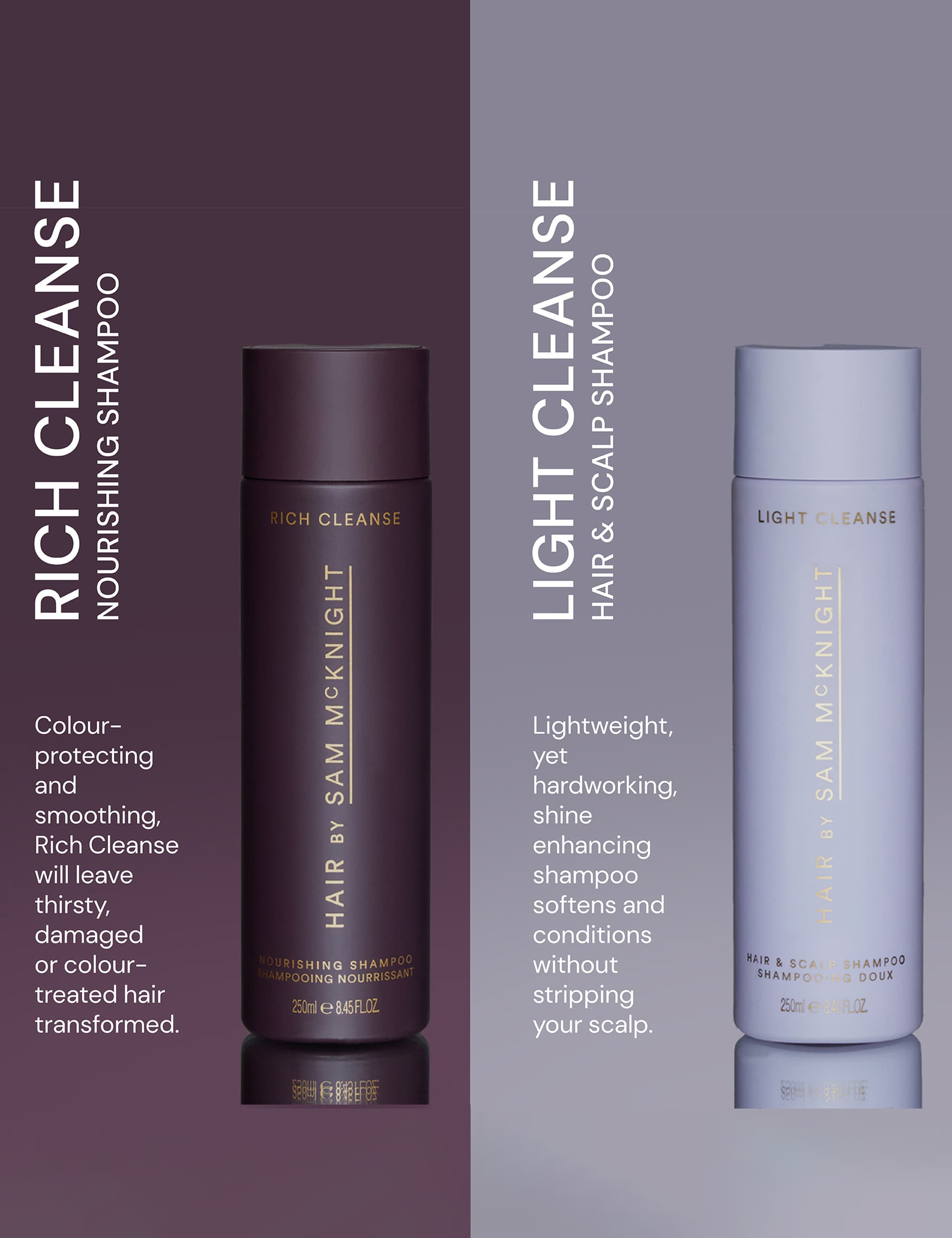 Sam McKnight Light Cleanse Hair & Scalp Shampoo 1000ml (British brand)