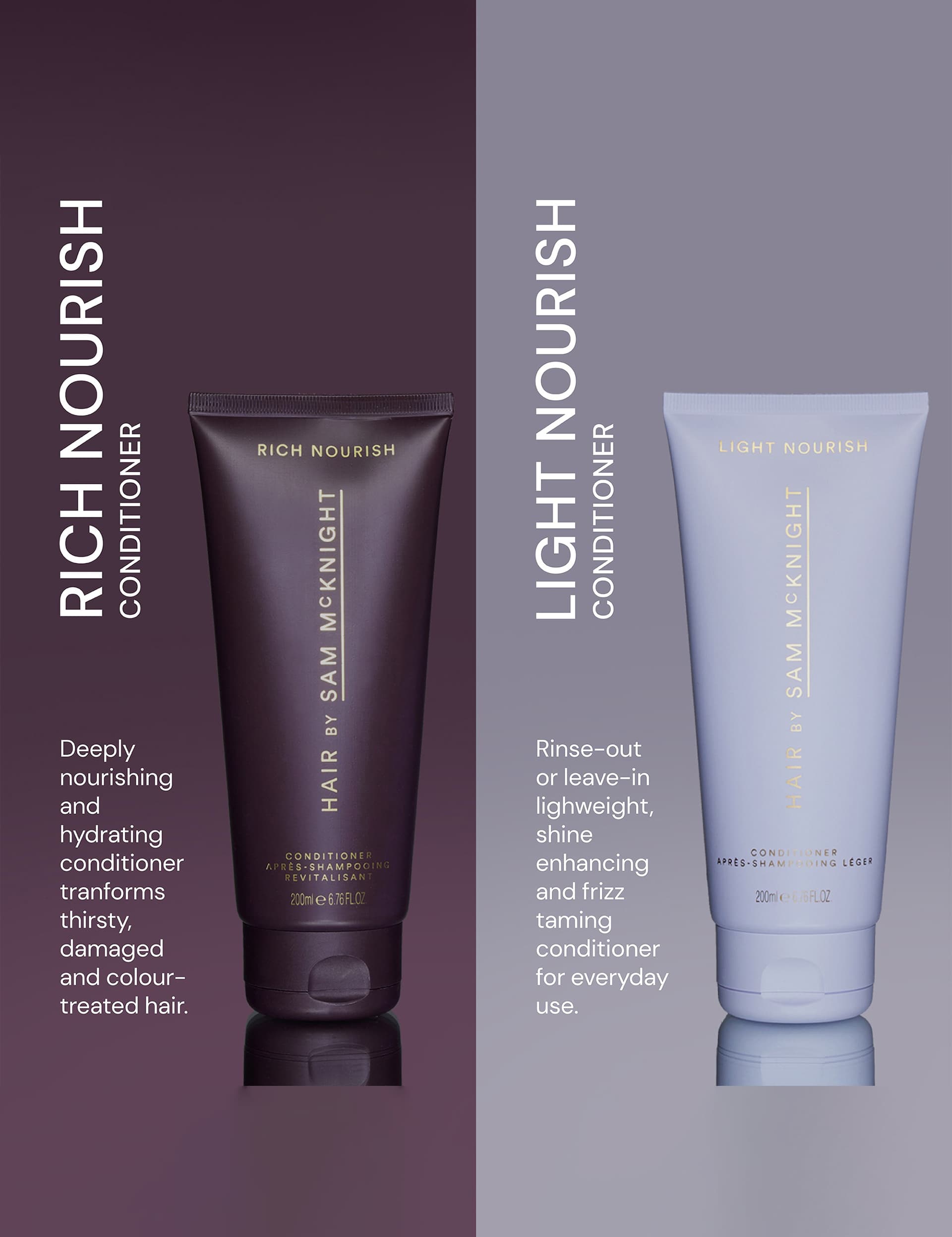 Sam McKnight light nourishing conditioner 1 litre, imported from the UK