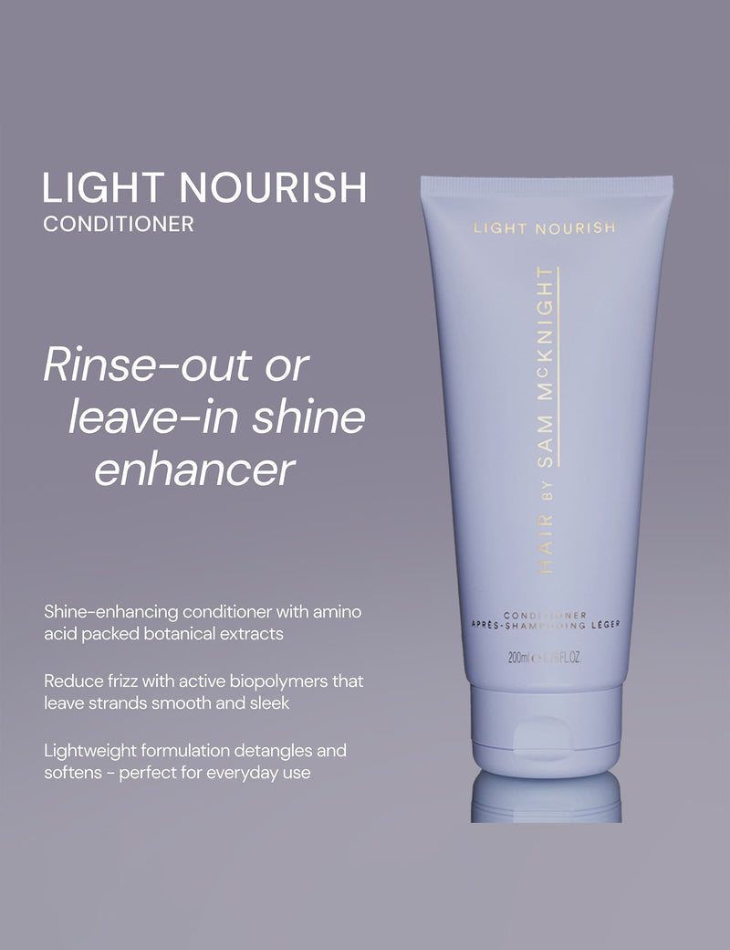 Sam McKnight light nourishing conditioner 1 litre, imported from the UK