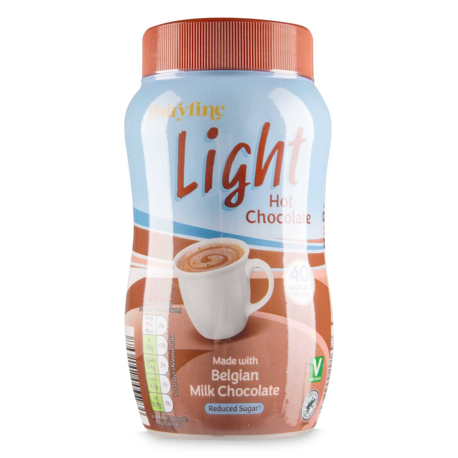 Light instant hot chocolate original 300g - British product